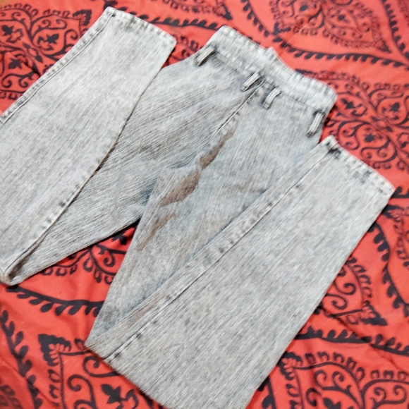 Vtg 80s/90s Panhandle Slim PG Jeans Grey Ultra High Waist Denim Corset Trousers - Picture 11 of 16